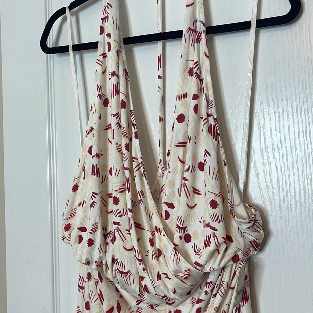 Free People Daria Maxi Dress Ivory Combo Large - Picture 8 of 15